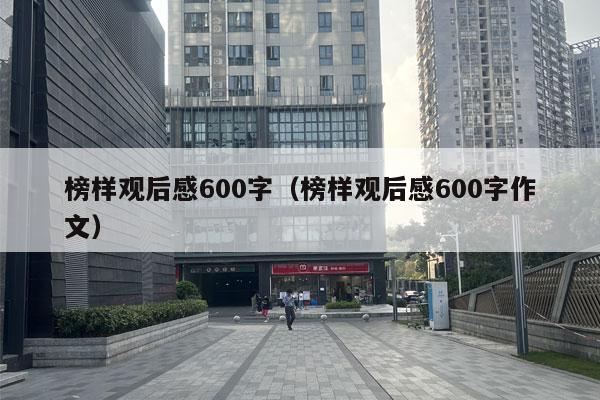 榜样观后感600字（榜样观后感600字作文）