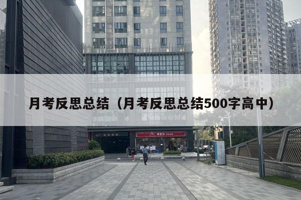 月考反思总结（月考反思总结500字高中）