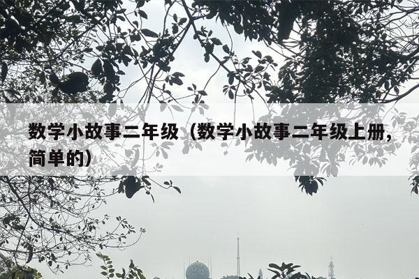 数学小故事二年级（数学小故事二年级上册,简单的）