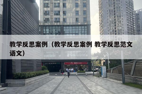 教学反思案例（教学反思案例 教学反思范文语文）