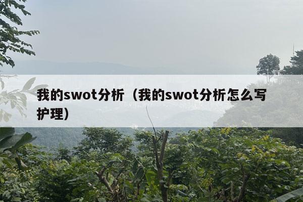 我的swot分析（我的swot分析怎么写护理）