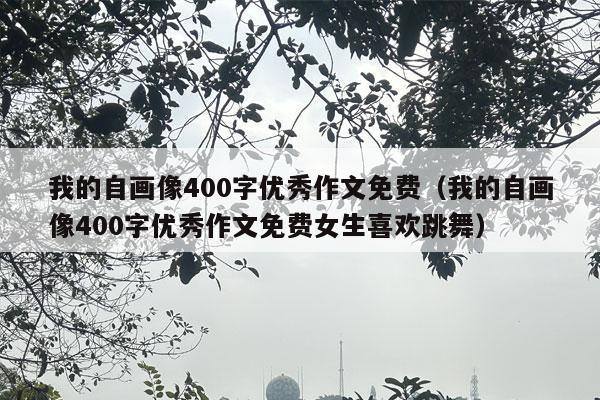 我的自画像400字优秀作文免费（我的自画像400字优秀作文免费女生喜欢跳舞）