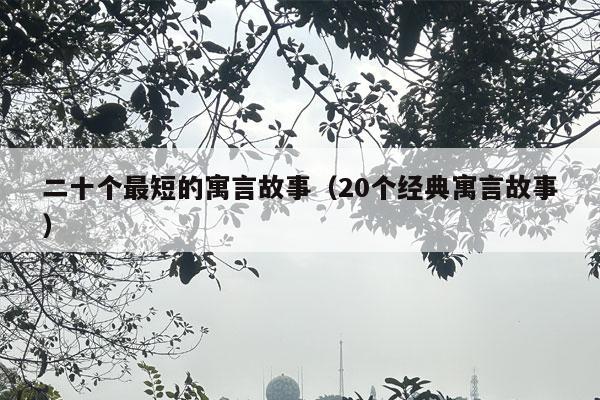 二十个最短的寓言故事（20个经典寓言故事）