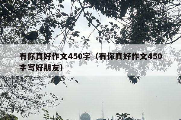 有你真好作文450字（有你真好作文450字写好朋友）