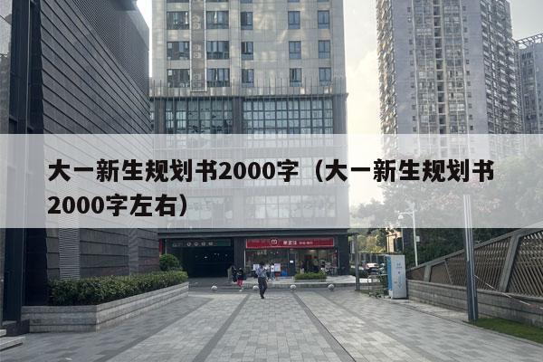 大一新生规划书2000字（大一新生规划书2000字左右）