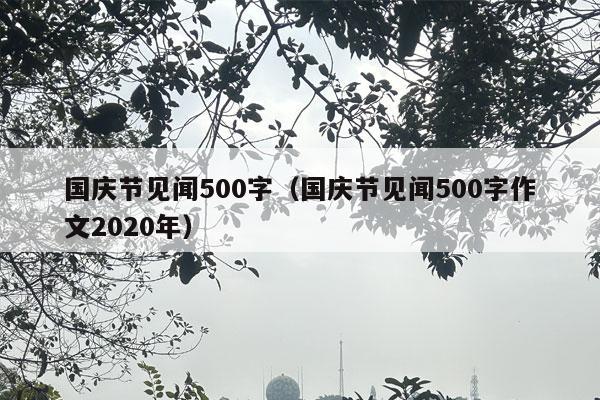 国庆节见闻500字（国庆节见闻500字作文2020年）