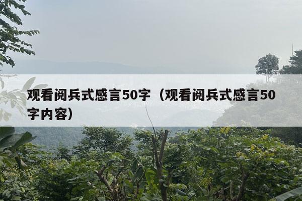 观看阅兵式感言50字（观看阅兵式感言50字内容）