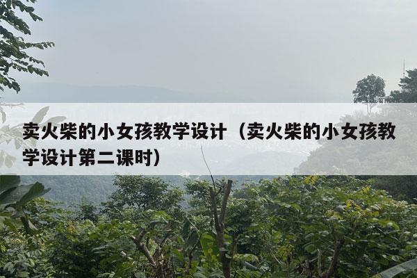 卖火柴的小女孩教学设计（卖火柴的小女孩教学设计第二课时）