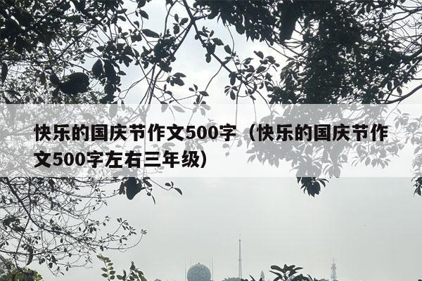 快乐的国庆节作文500字（快乐的国庆节作文500字左右三年级）